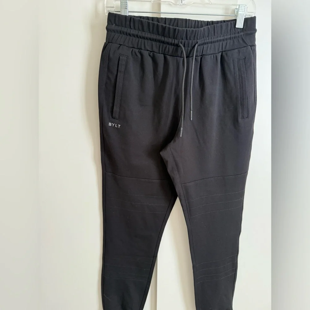 BYLT Premium Basics Joggers Black Weekend Athleisure Workout Wicking Comfortable - Picture 4 of 9